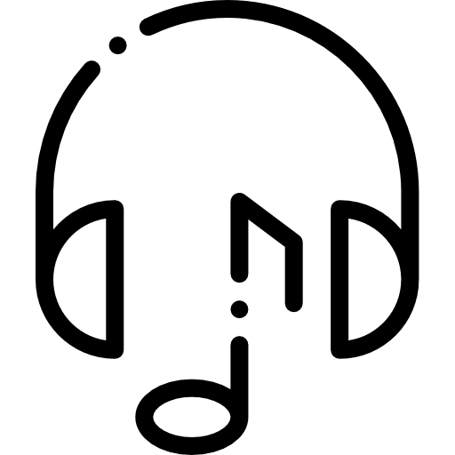 Headphones music earbuds headphones icon