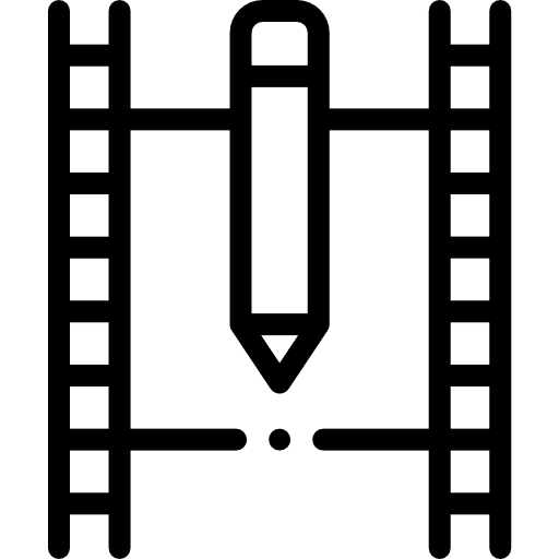 Film editor video editor edit tools icon