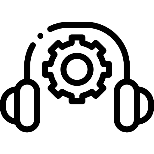 Headphones multimedia configuration device icon