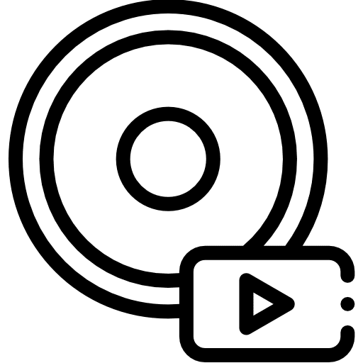 Video play ui film cinema icon