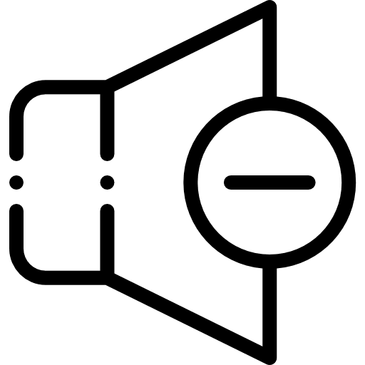 Volume down indicator sound volume down icon