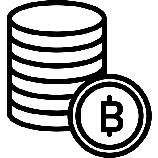 Bitcoin business cash coin icon