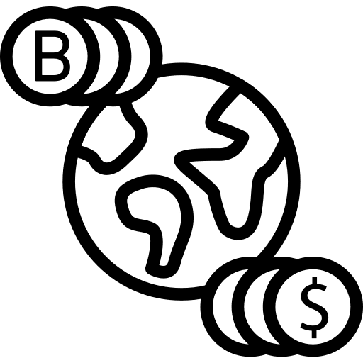 Bitcoin money coin coins icon