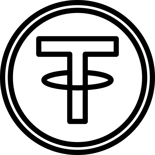 Ether business and finance coin economy icon