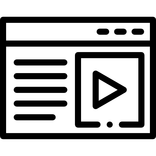 Multimedia phone mobile app film icon