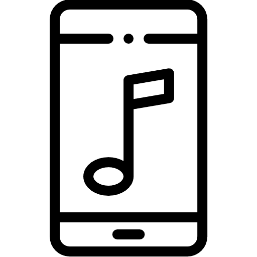 Phone mobile phone cellphone music icon