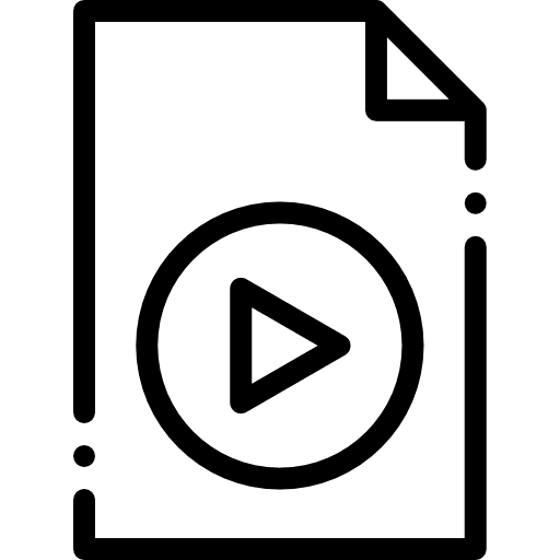 Video file formats video file interface icon