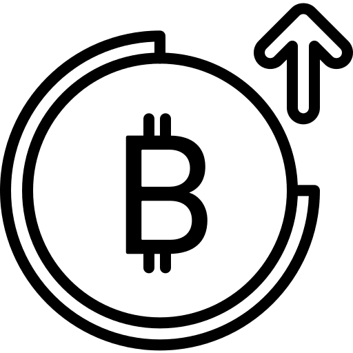 Bitcoin business and finance coin money icon