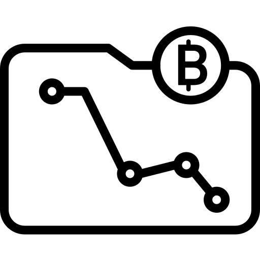 Loss folder arrow business and finance icon