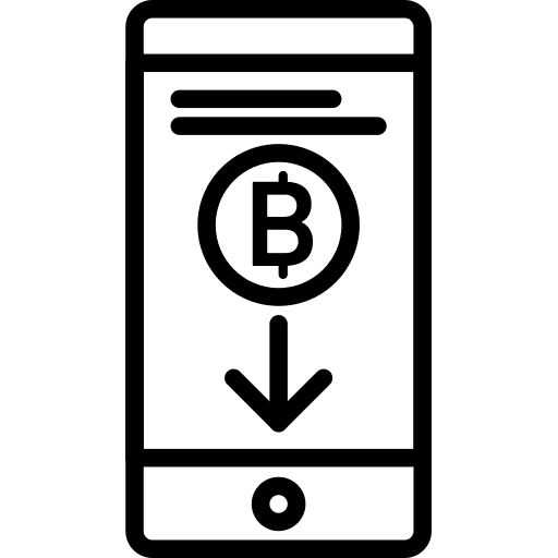 Smartphone communications money screen icon