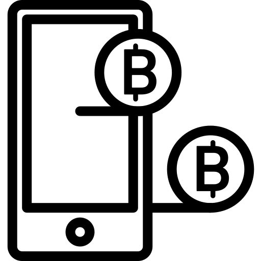 Smartphone interface business and finance communications icon