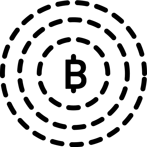 Bitcoin business and finance cash business icon