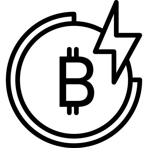 Bitcoin currency coin money icon