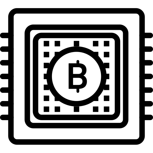 Cpu chip business and finance processor icon