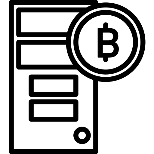 Personal computer technology screen business and finance icon