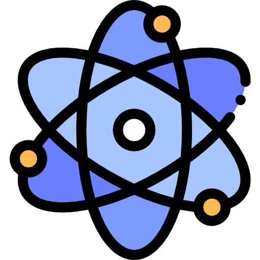 Atom nuclear science atomic icon