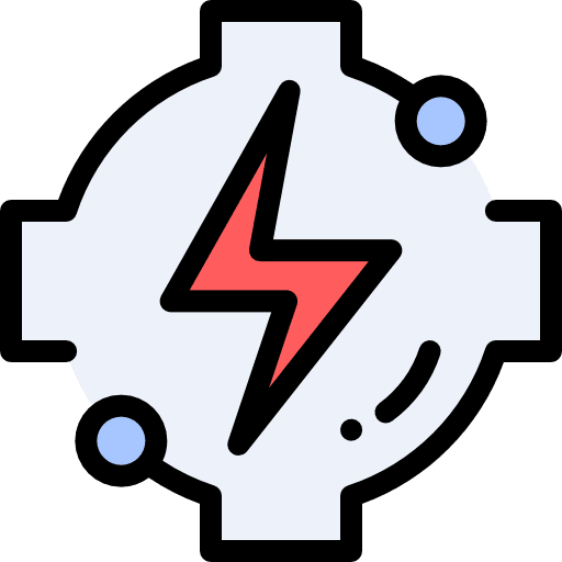 Power ray solar energy electricity icon