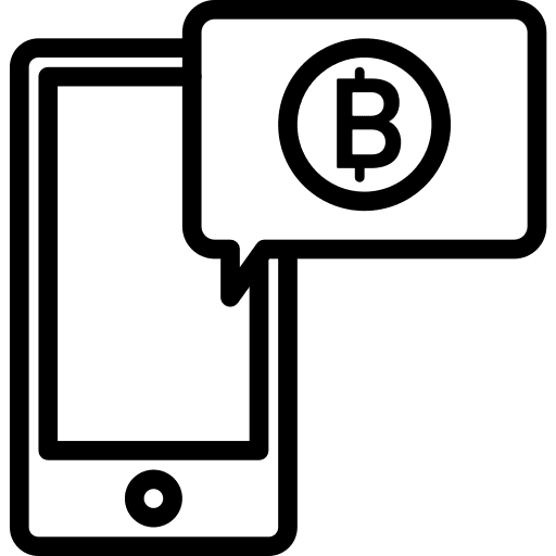 Smartphone phone business and finance communications icon