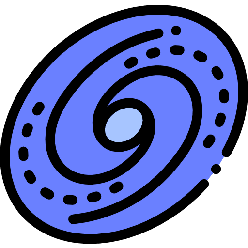 Astrophysics astronomy planets galaxy icon