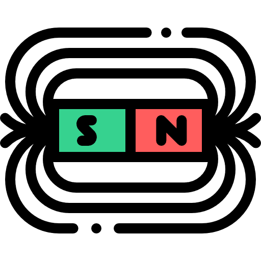 Magnetic core negative poles icon