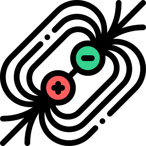 Magnetic field magnetic field education magnet icon