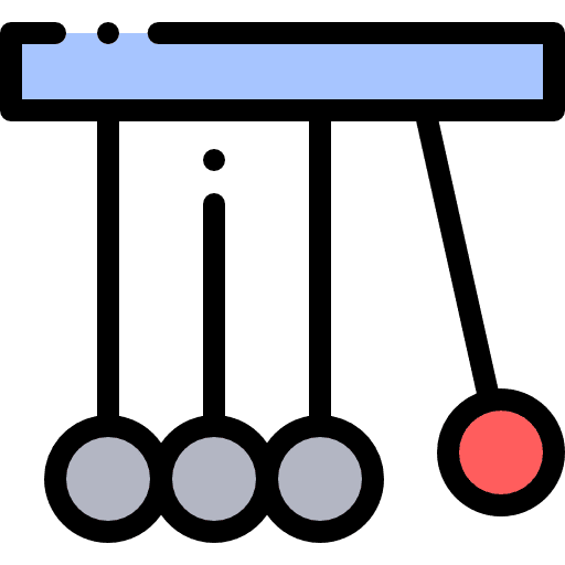 Pendulum physics scientific science icon