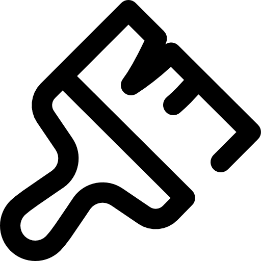 Brush tools and utensils construction and tools brush icon