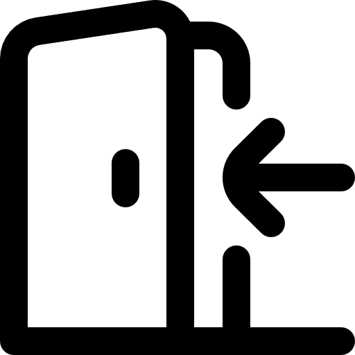 Enter arrow login furniture and household icon Enter arrow login furniture and household icon