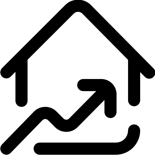 Investment statistics finances bar chart icon