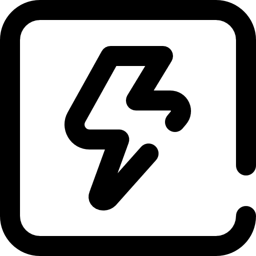 Electricity electronics bolt technology icon Electricity electronics bolt technology icon