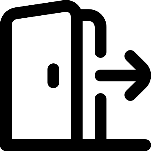 Exit exit log out escape icon Exit exit log out escape icon