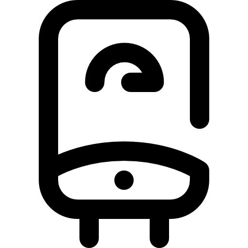 Water heater automation technology electrical icon Water heater automation technology electrical icon