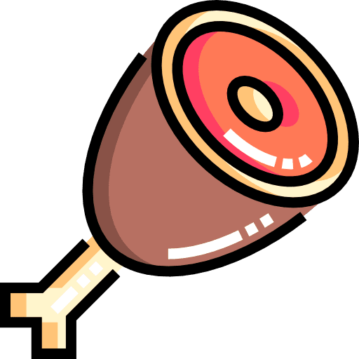 Ham food and restaurant meat ham icon Ham food and restaurant meat ham icon