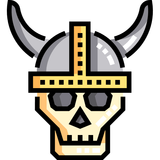 Skull avatar helmet medieval icon Skull avatar helmet medieval icon