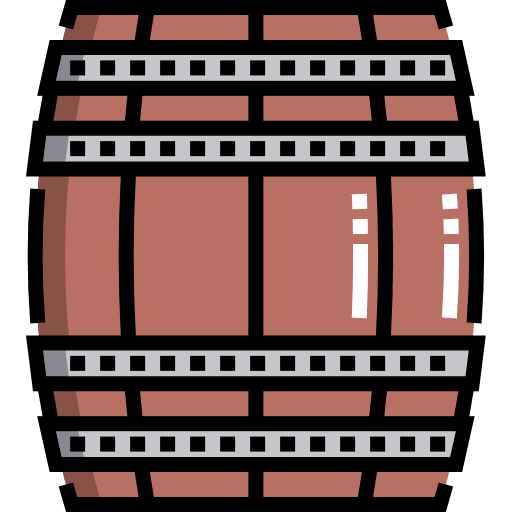 Barrel alcoholic drink food and restaurant wooden icon Barrel alcoholic drink food and restaurant wooden icon