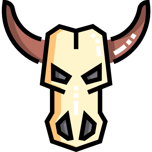 Skull bull death skull icon Skull bull death skull icon