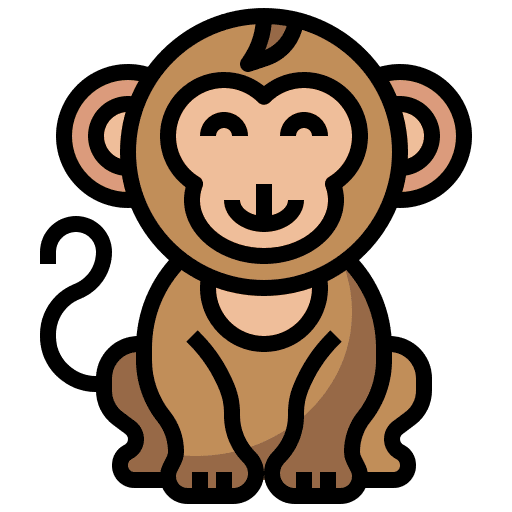 Monkey wild wildlife animal kingdom icon