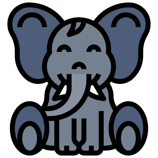 Elephant animal kingdom user mammal icon