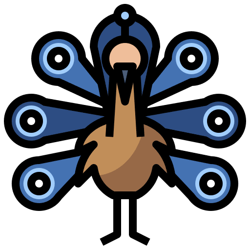 Peacock wild life animals peacock icon