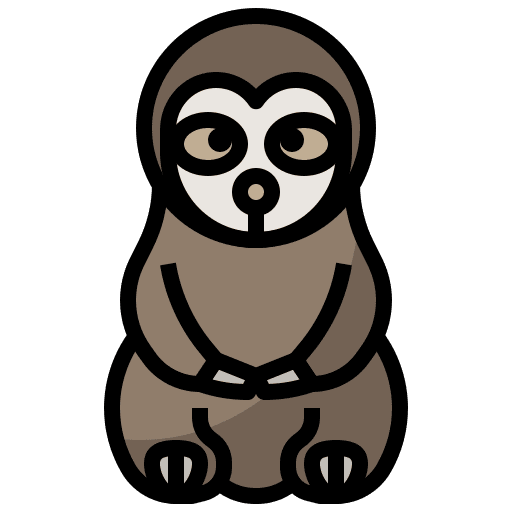 Sloth animals sloth marsupial icon