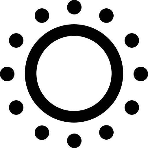 Sun sunny summertime meteorology icon