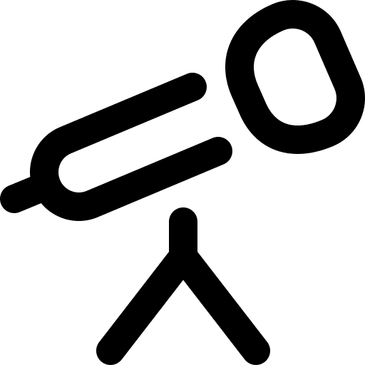 Telescope astrology observation astronomy icon