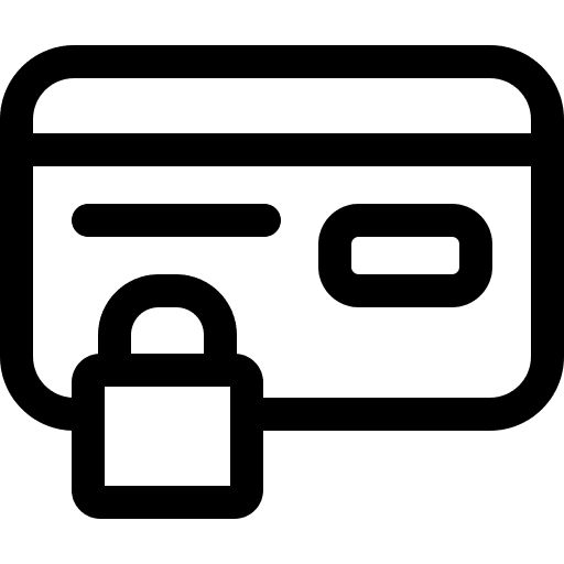 Secure payment credit card money business and finance icon