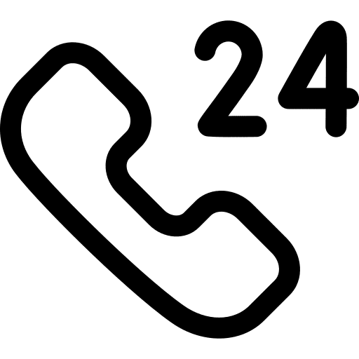 24 hours support 24 hours support service call icon