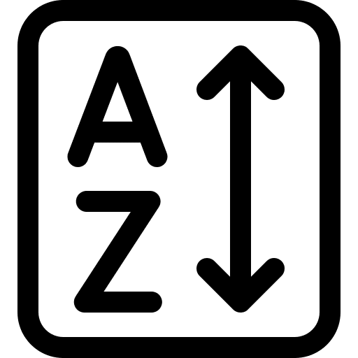 Filter arrow interface sort ascending icon