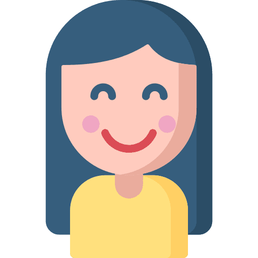 Happiness happy emotions girl icon