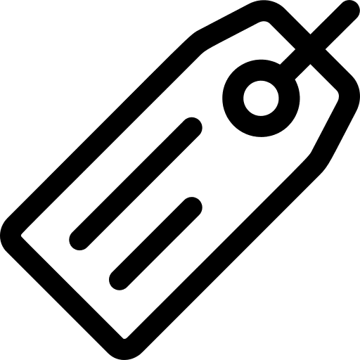 Tag shopping price tag label icon