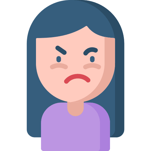 Jealous jealousy people woman icon