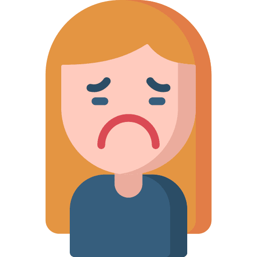 Lonely lonely avatar woman icon Lonely lonely avatar woman icon