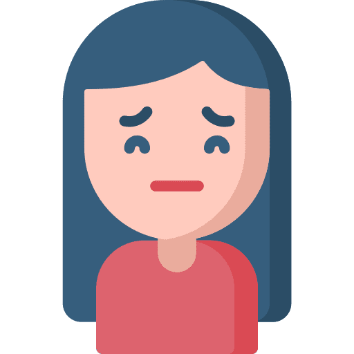 Pensive people woman avatar icon Pensive people woman avatar icon